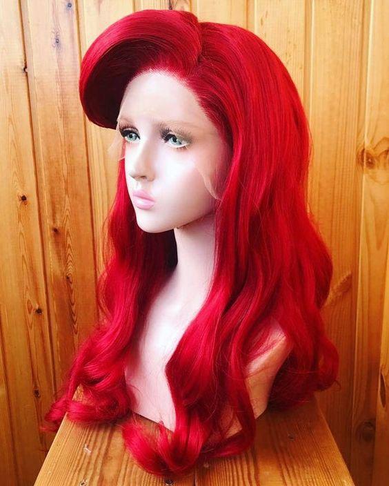 Rihanna Red Hair Blonde Hair With Auburn Lowlights Red Flame Wig Light Reddish Brown Hair Short Red Lace Front Wig Red Frontal Wig