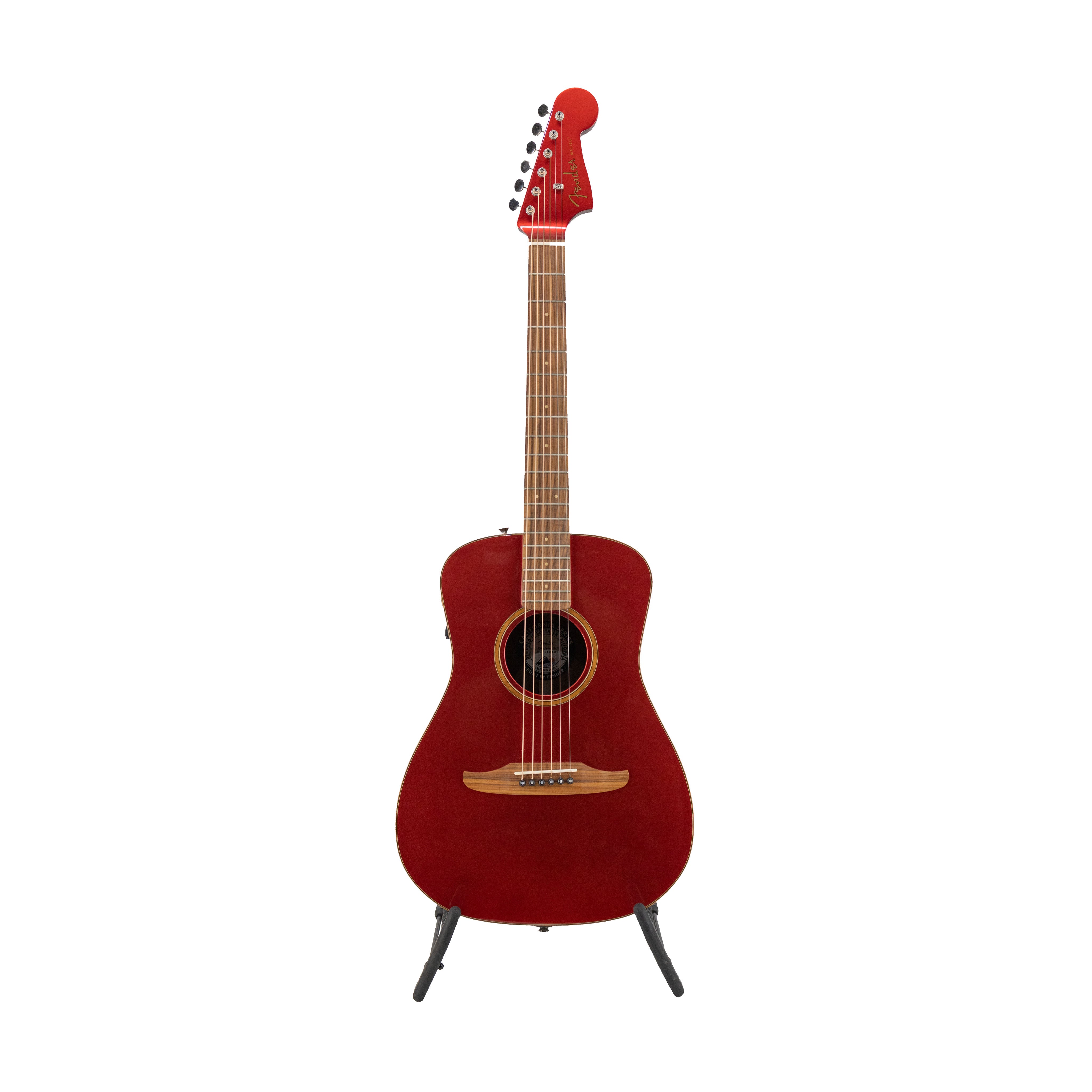 Fender California Malibu Classic Small-Bodied Acoustic Guitar, Hot Rod – Well