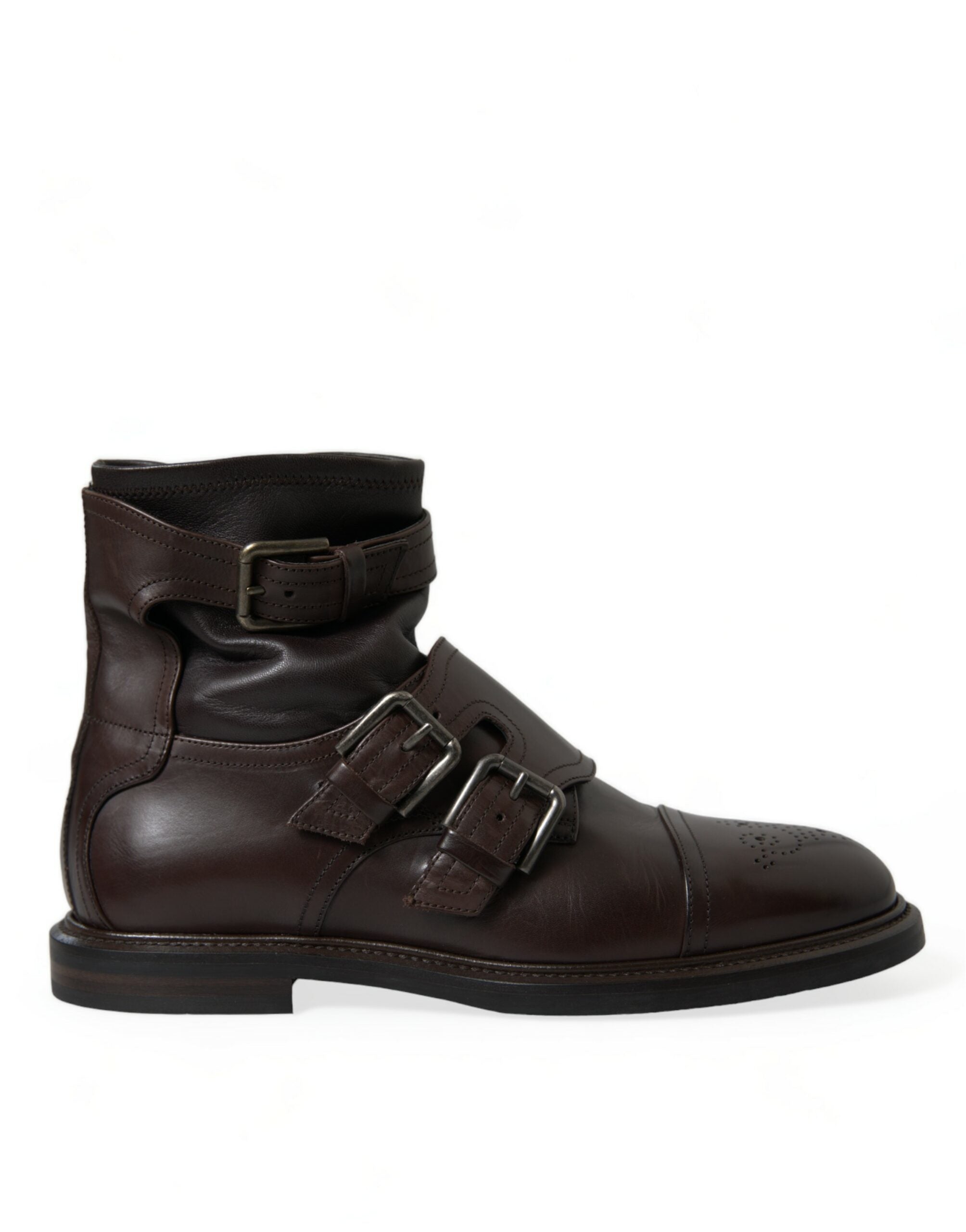 Dolce & Gabbana Brun Læder Ankelstøvler