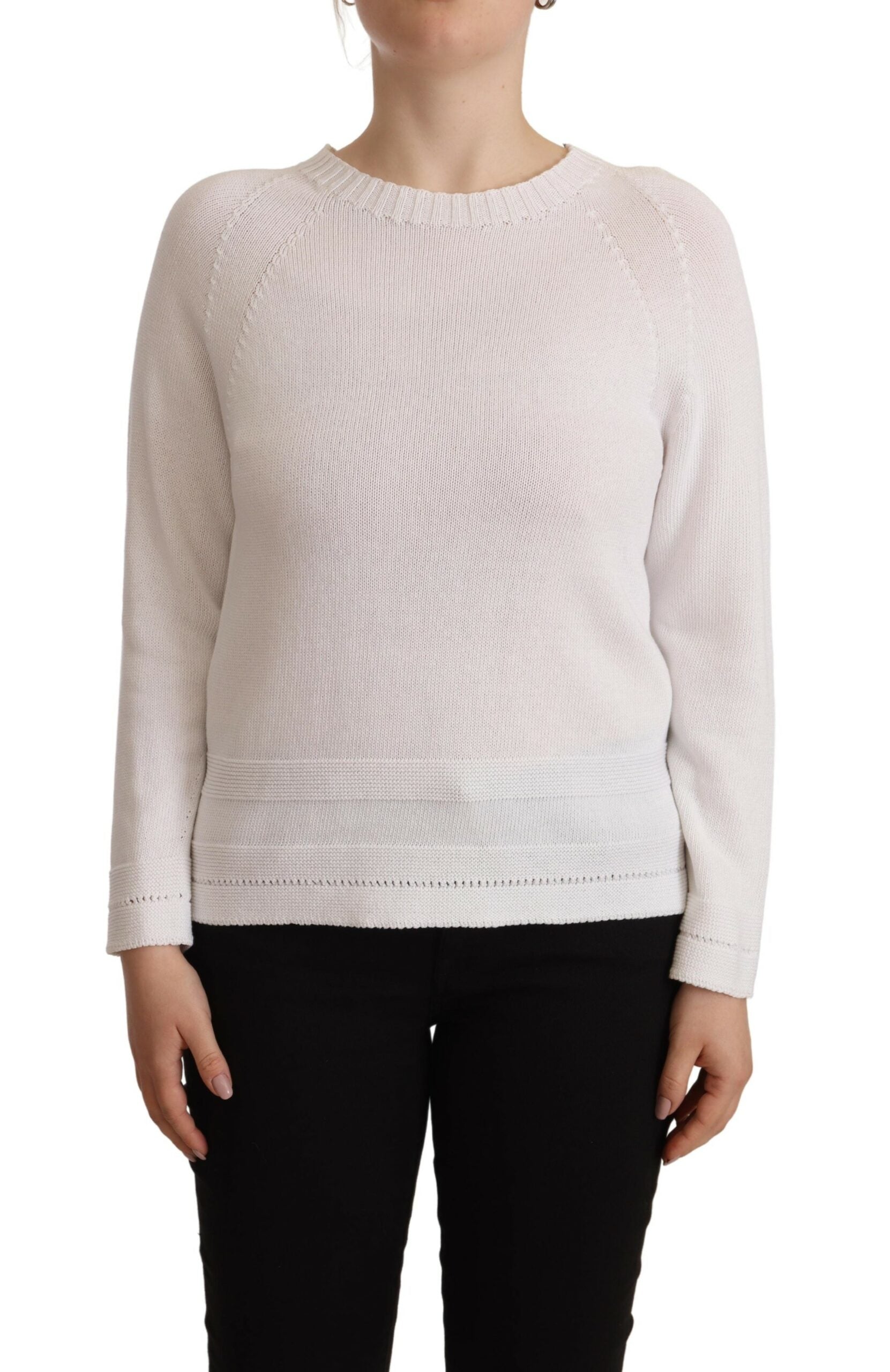 Alpha Studio Hvid Sweater Pullover