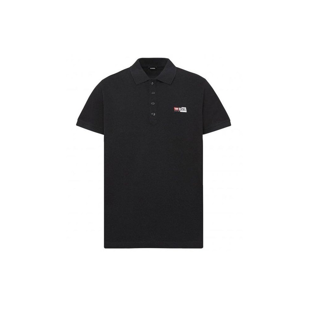 Diesel Sort Bomuld Polo Shirt