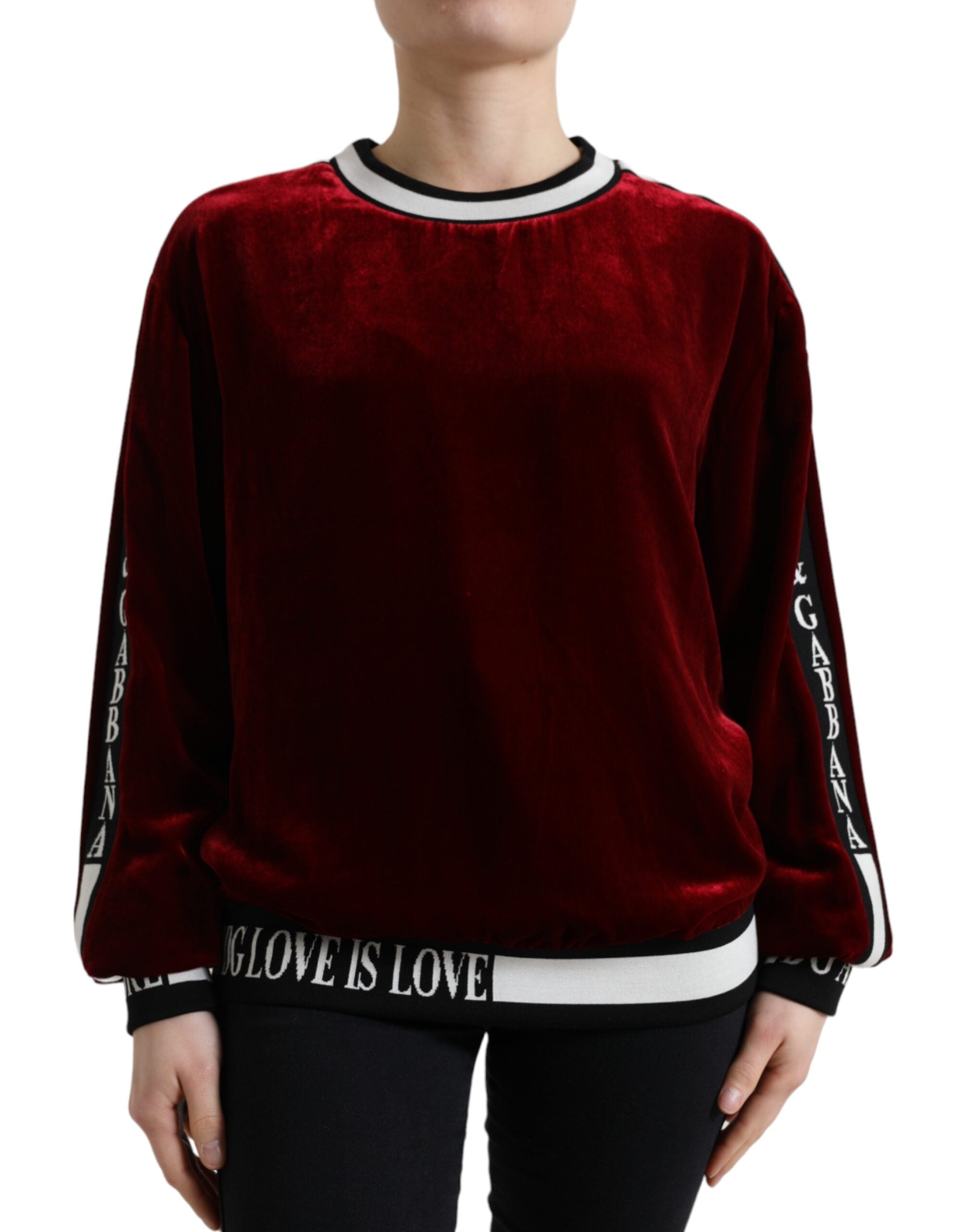 Dolce & Gabbana Bordeaux Pullover Sweater