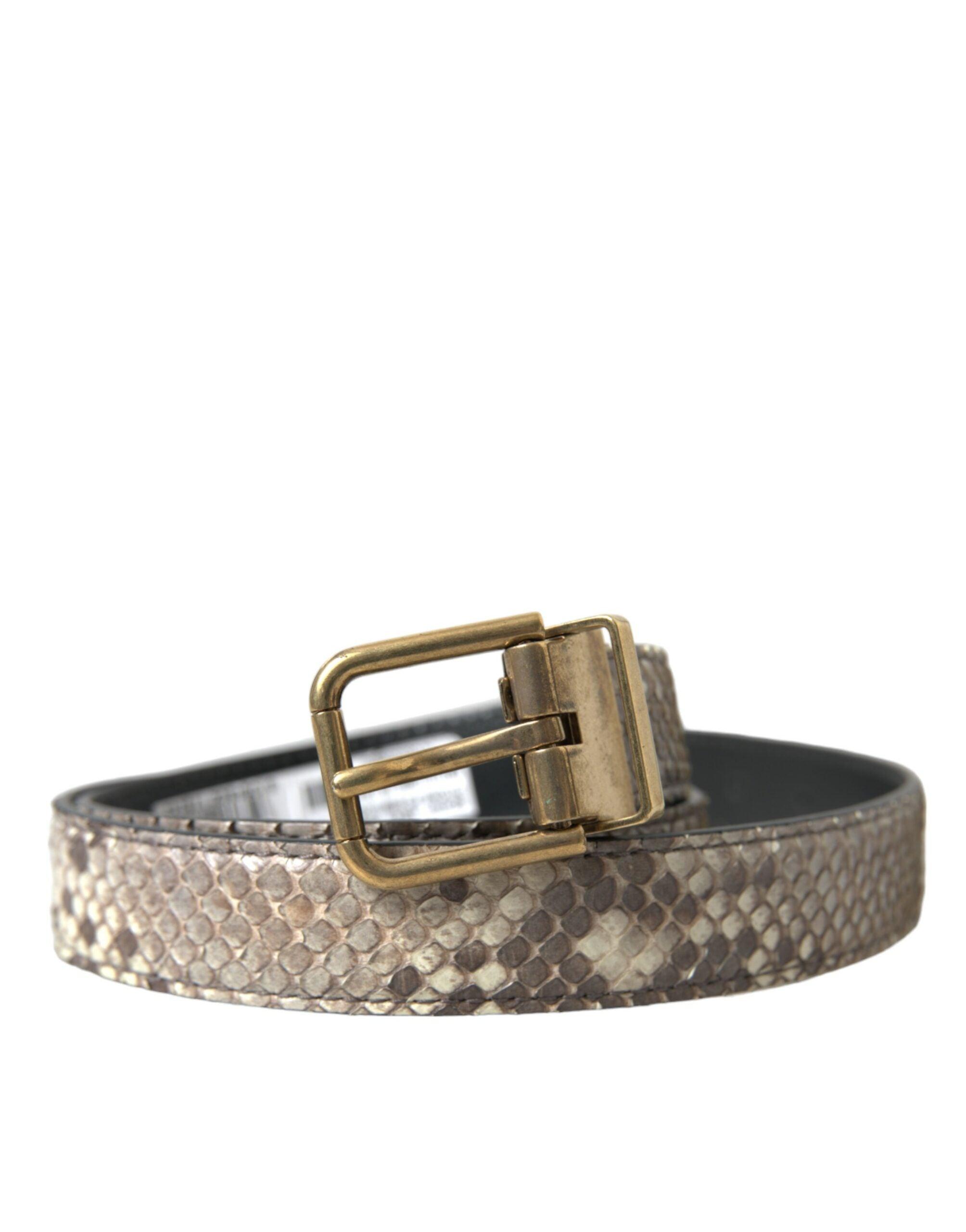 Billede af Dolce & Gabbana Elegant Italian Leather Belt