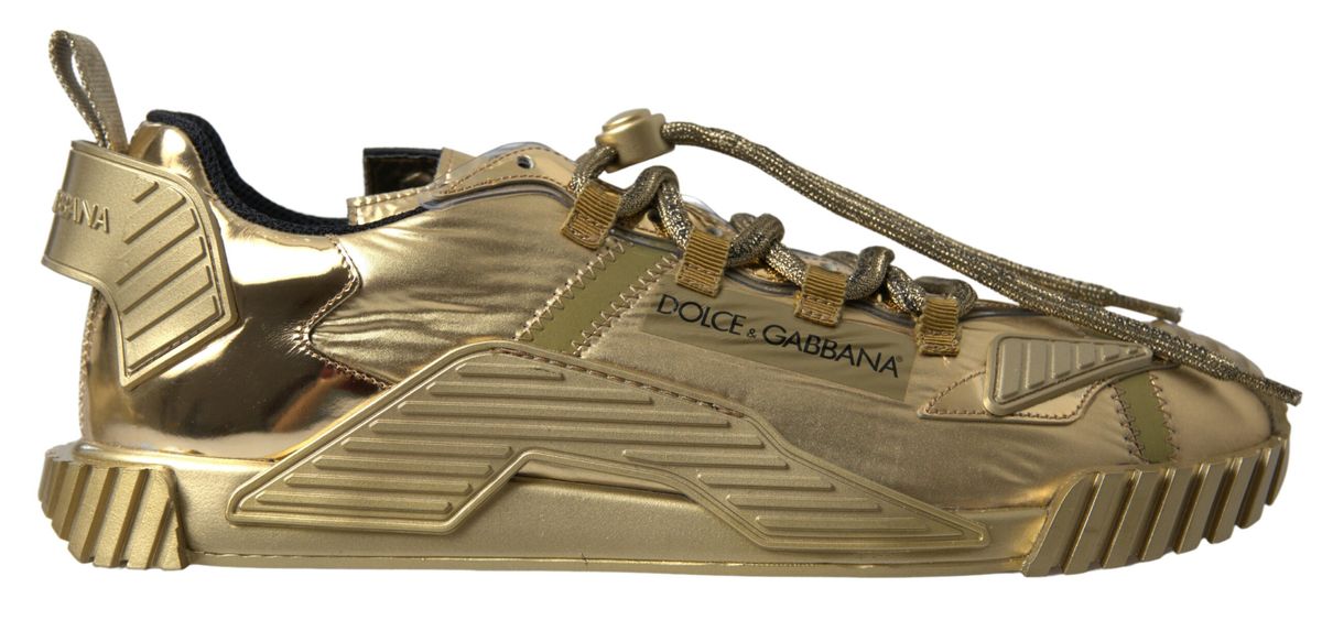 Dolce & Gabbana Guld Stretch NS1 Herre Sneakers