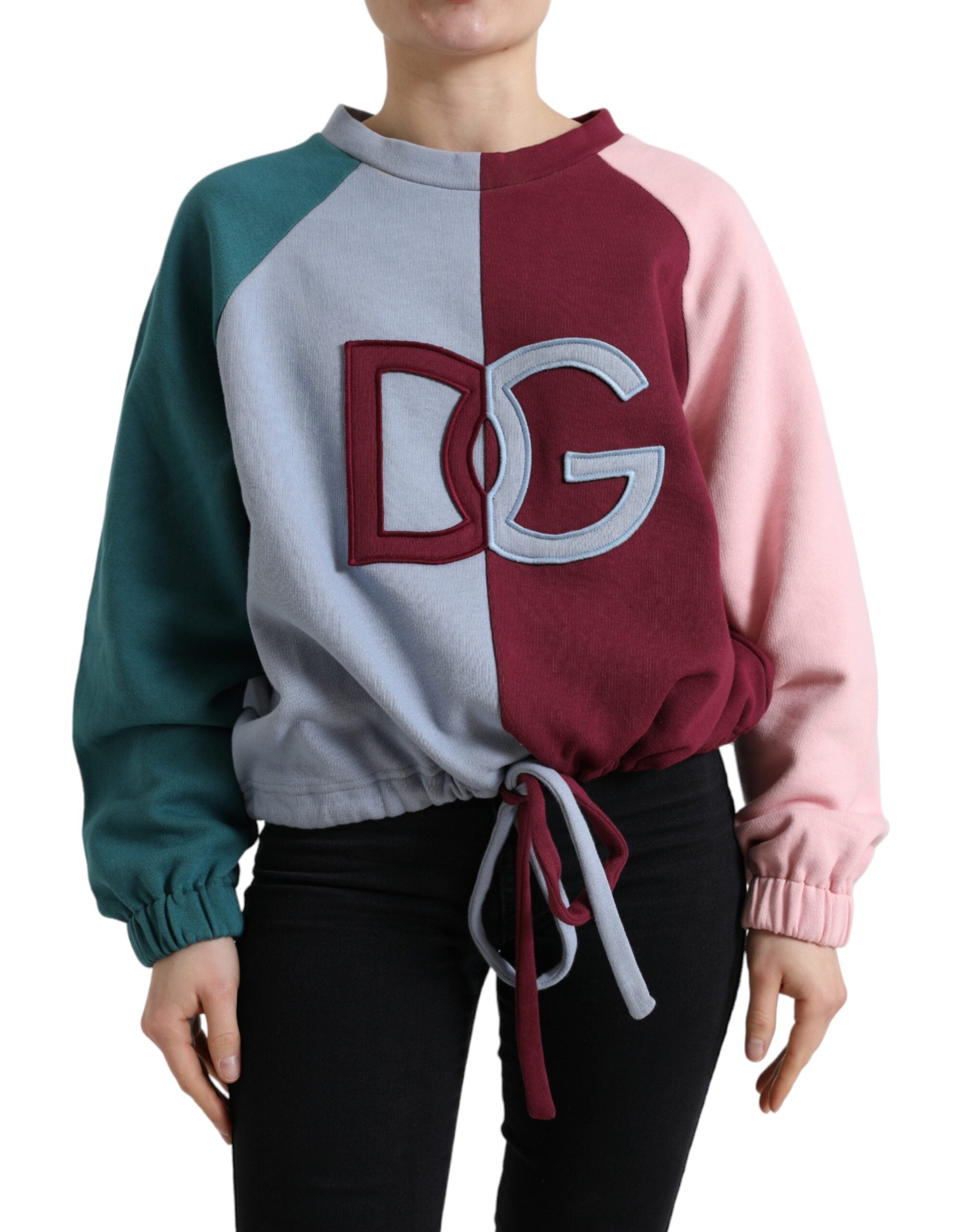 Dolce & Gabbana Multifarve Bomuld Pullover Sweater