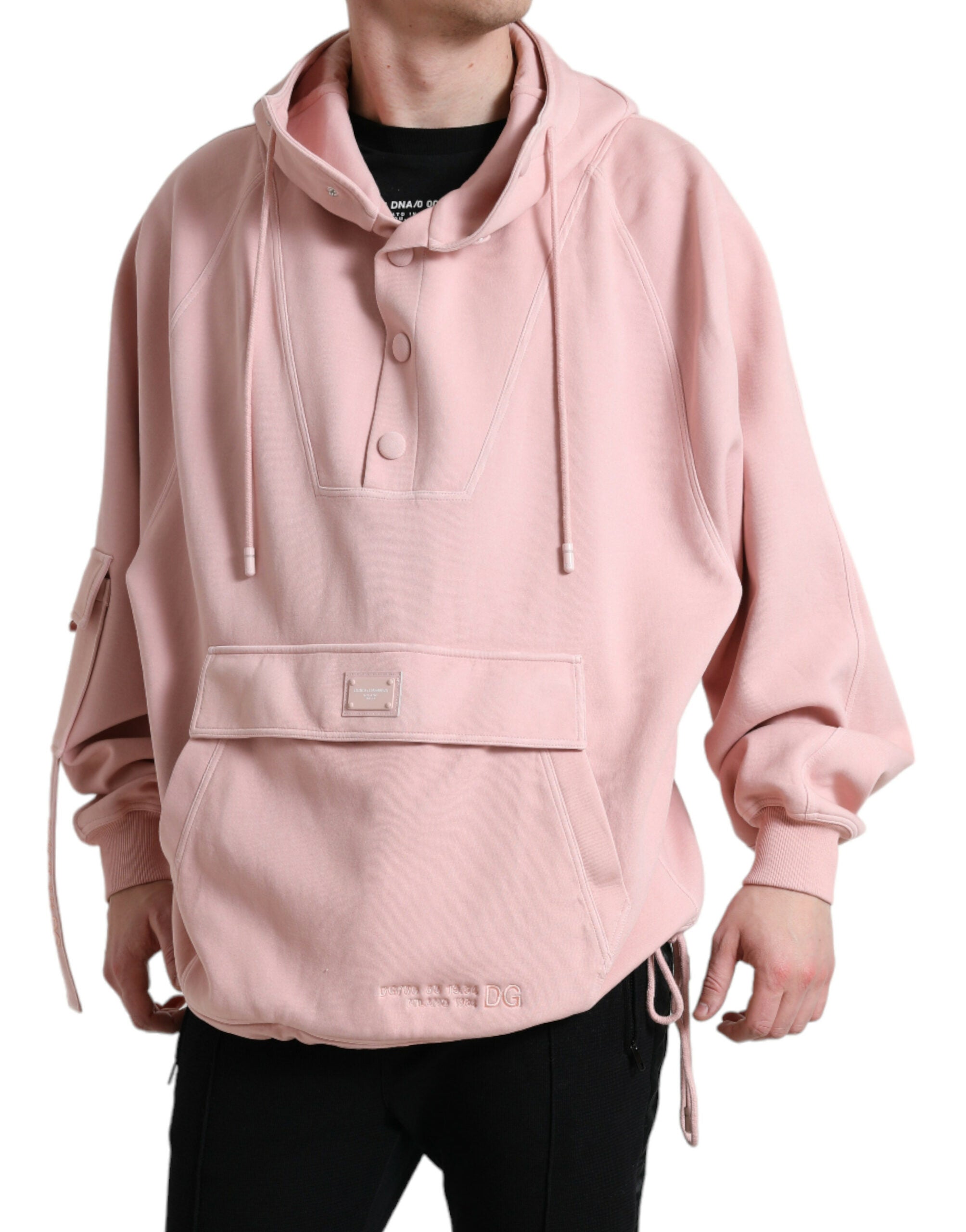 Dolce & Gabbana Pink Bomuld Pullover Sweater