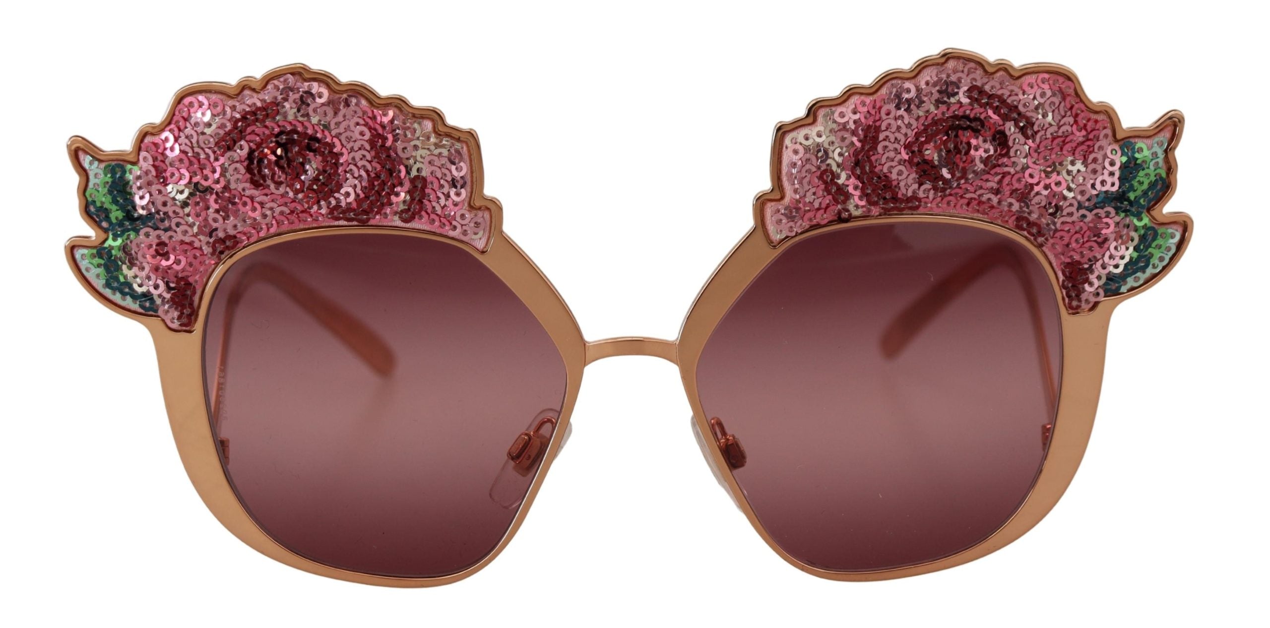Dolce & Gabbana Pink Guld Rose DG2202 Solbriller