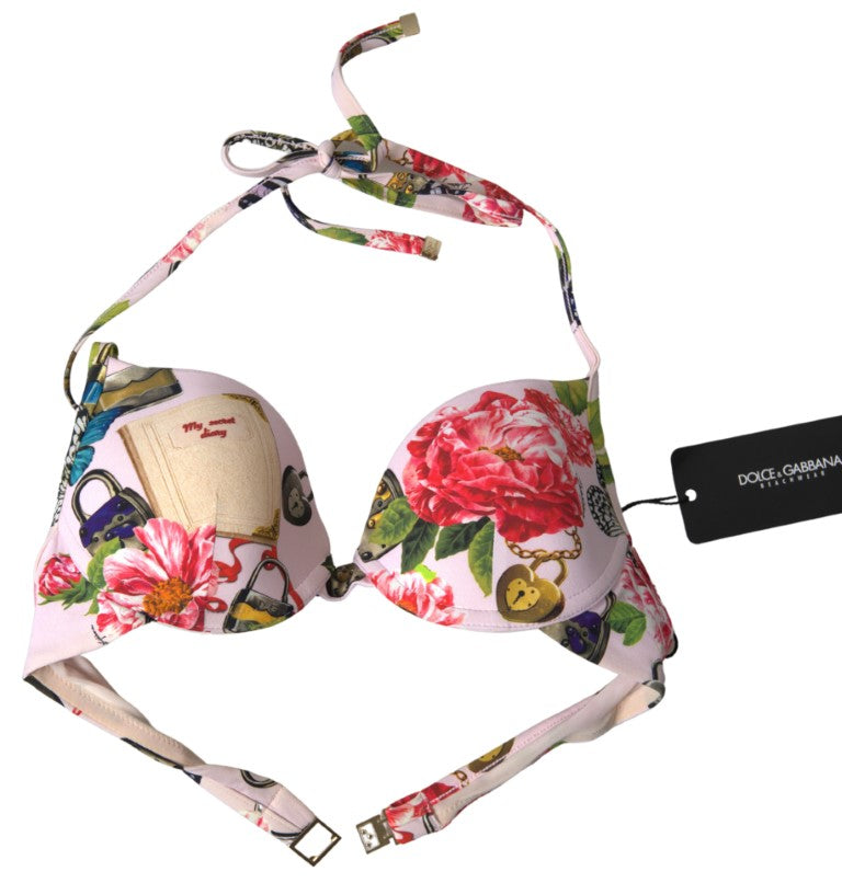 Billede af Dolce & Gabbana Pink Stand Bikini Top