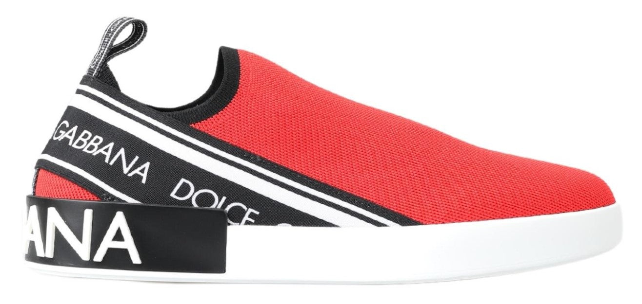 Dolce & Gabbana Rød Hvid Sneakers