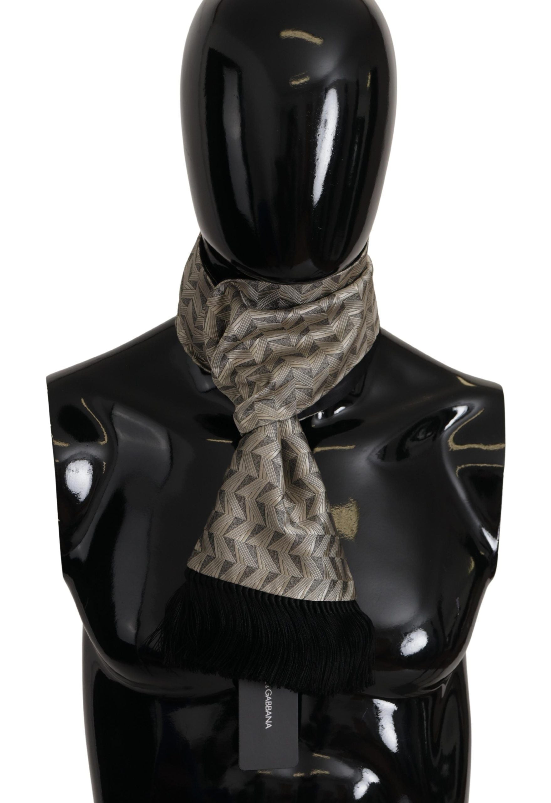 17: Dolce & Gabbana Sort Grå Tørklæde