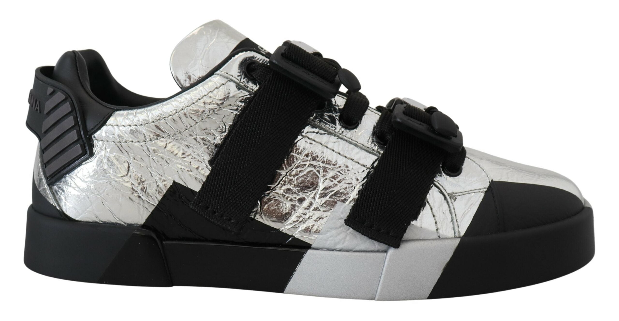 Dolce & Gabbana Sort Sølv Sneakers