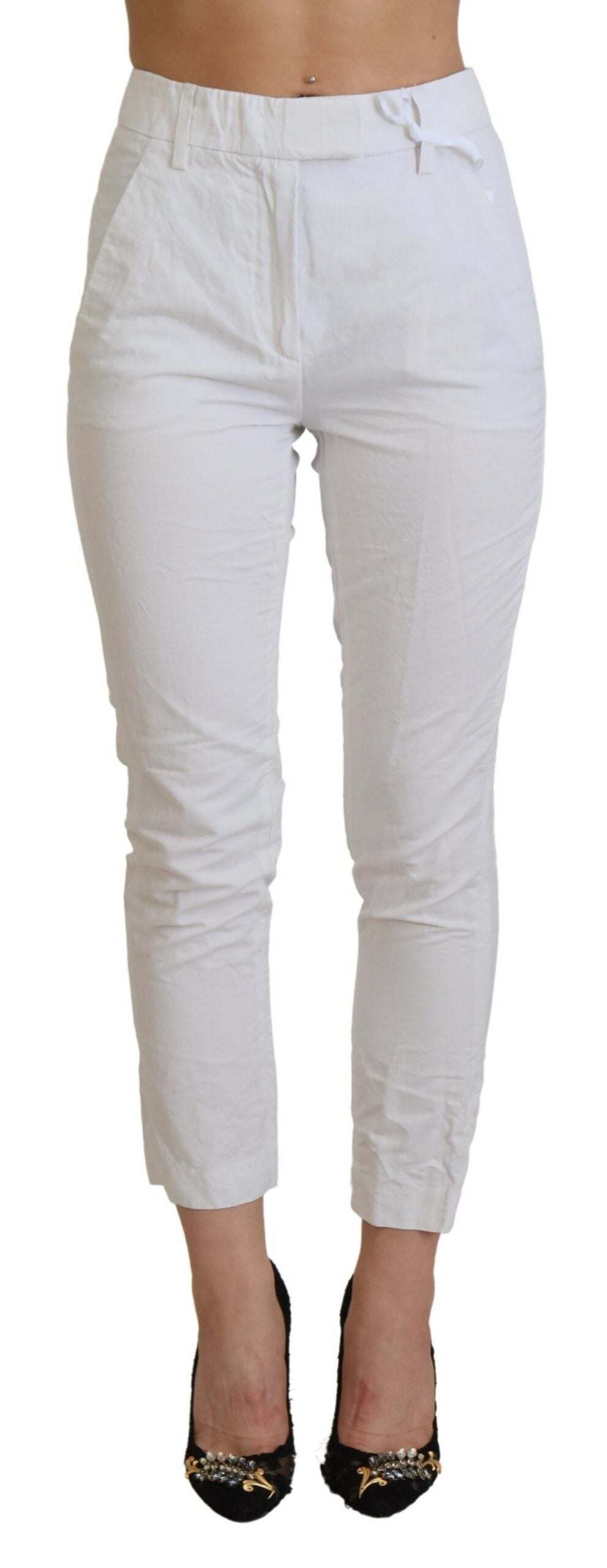 Dondup Hvid Dame Bukser & Jeans