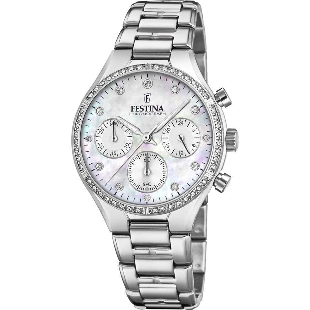 4: Festina - Boyfriend Collection i stål og m. skive i perlemor