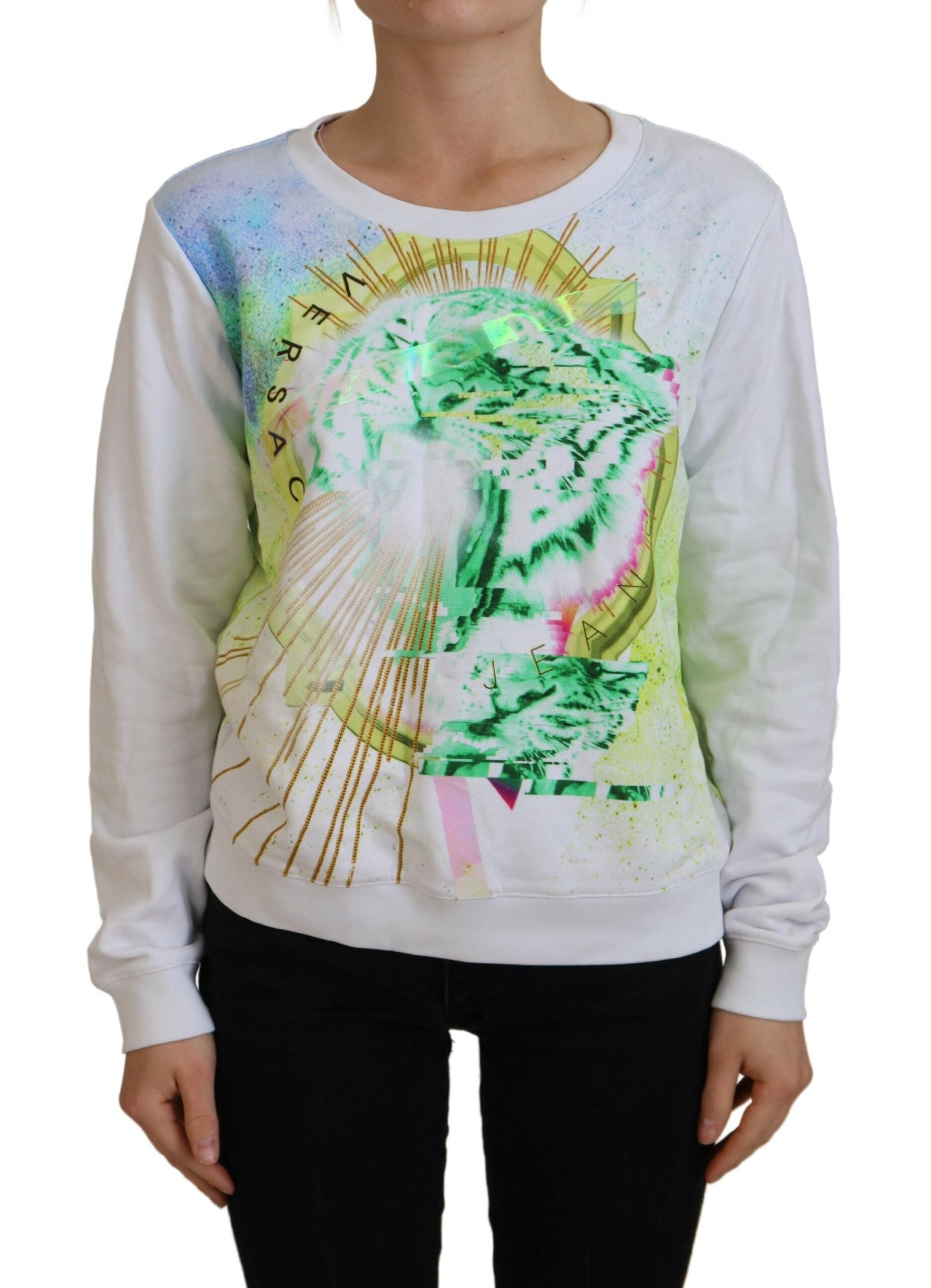 Versace Jeans Couture Hvid Sweater
