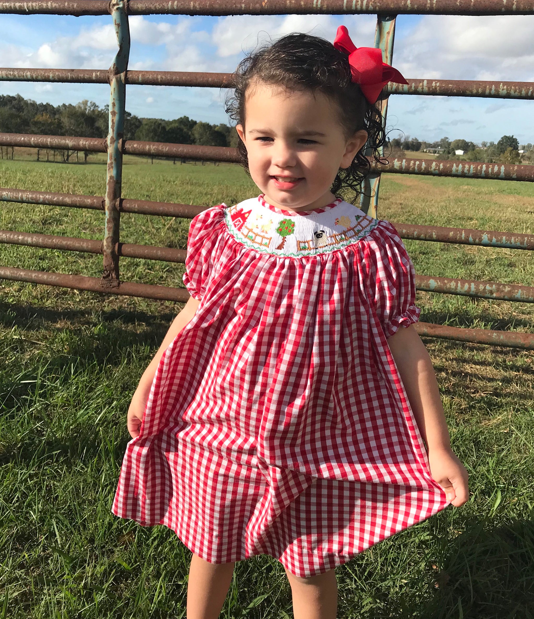 farm birthday outfit girl