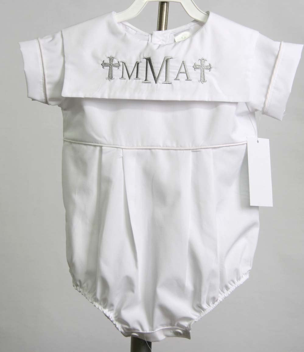 white christening outfit baby boy