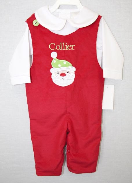 baby boy christmas romper