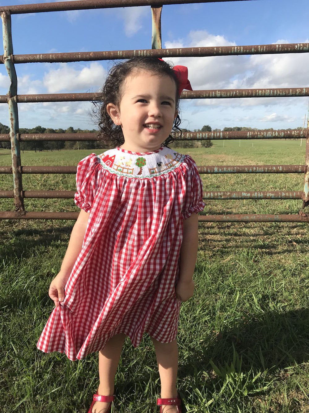 smocked first birthday dress