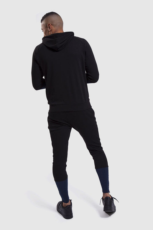 ASOS DESIGN tapered scuba joggers in black