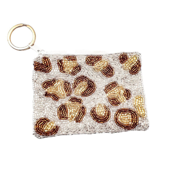 Treasure Jewels: Multi Leopard Keychain Pouch SKU# LEOPARDKEYCHAINPOUCH -  HerringStones