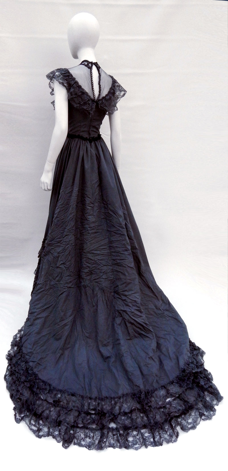 vintage black bridesmaids dresses