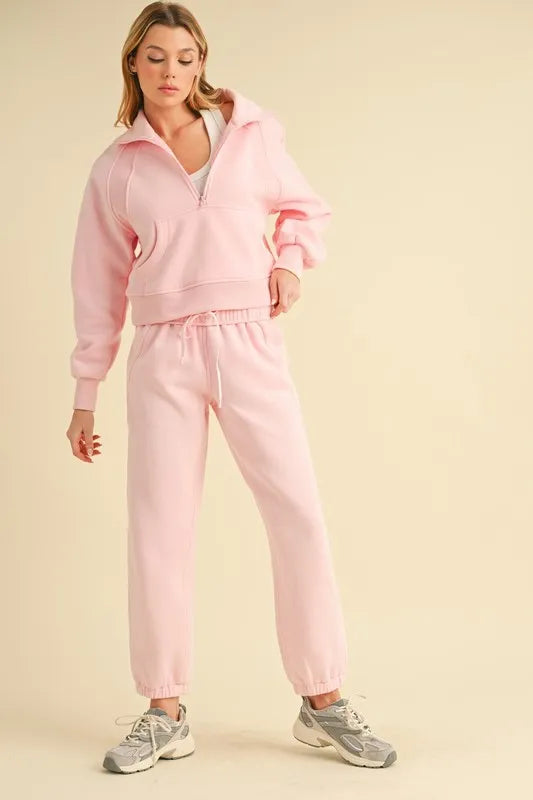 Aemi+Co Drawstring Elastic Waist Joggers