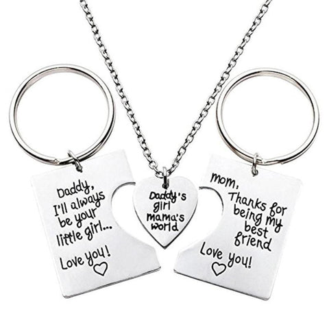 daddy and me keyring