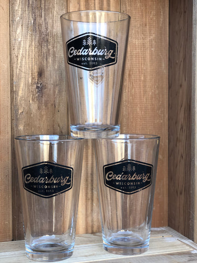 Explore Wisconsin Pint Glass Set, Wisconsin Gifts