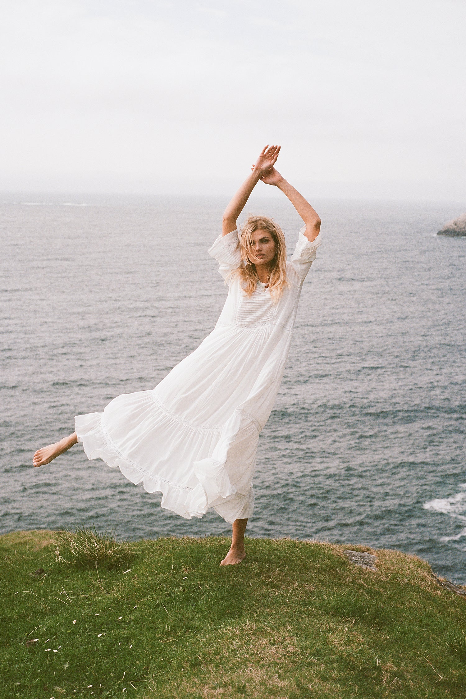 Asahan White Maxi Boho Dress