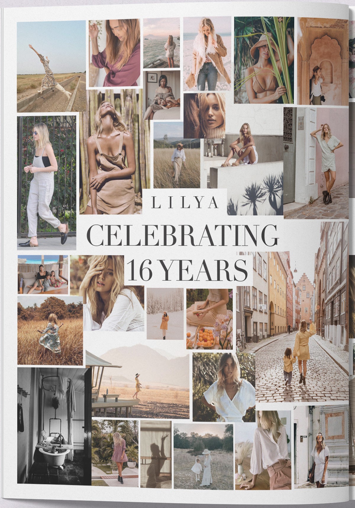 LILYA Celebrating 16 years magazine spread page 1