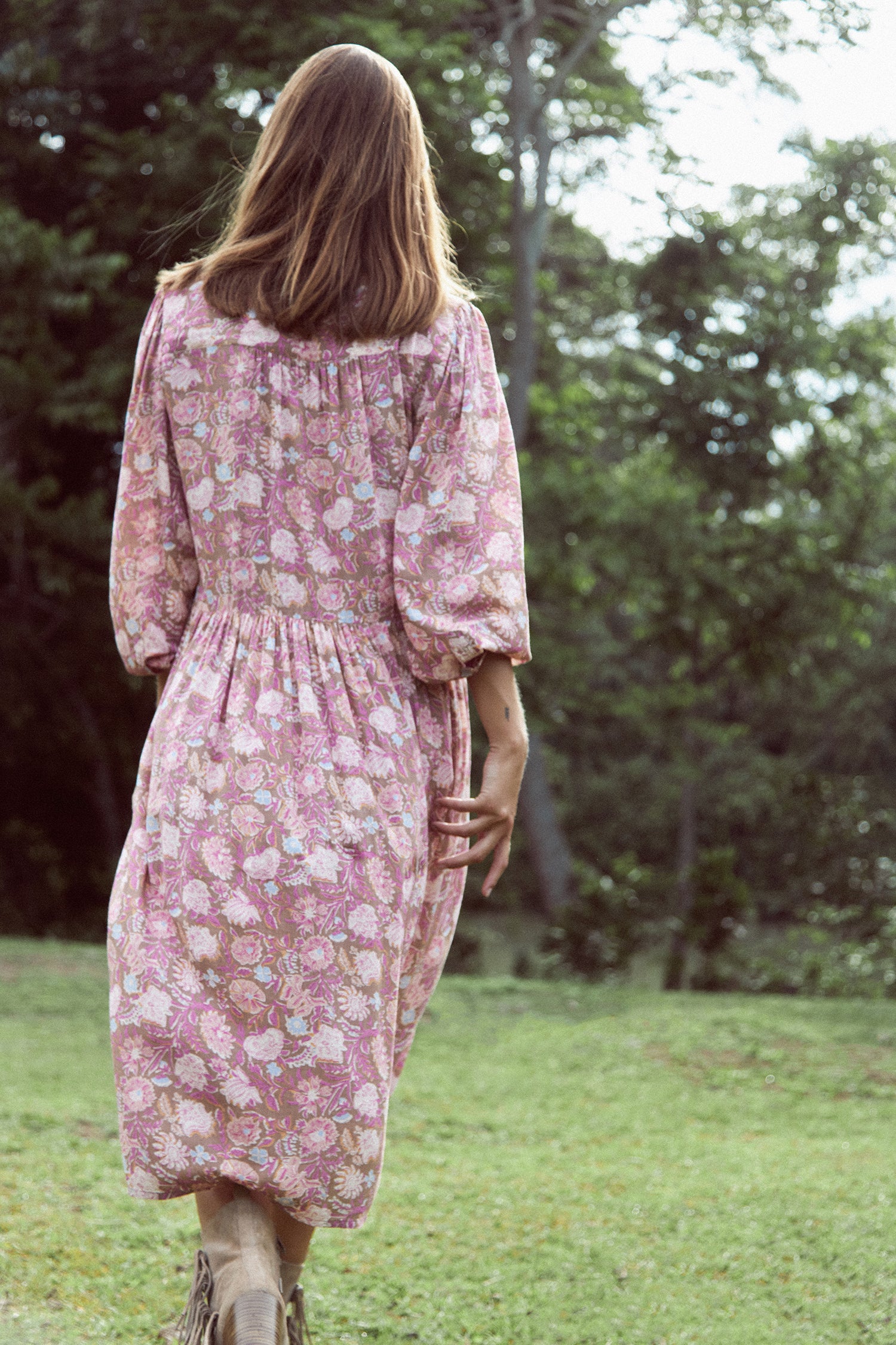 Natalia Pink Dress Rajasthan by LILYA Australia