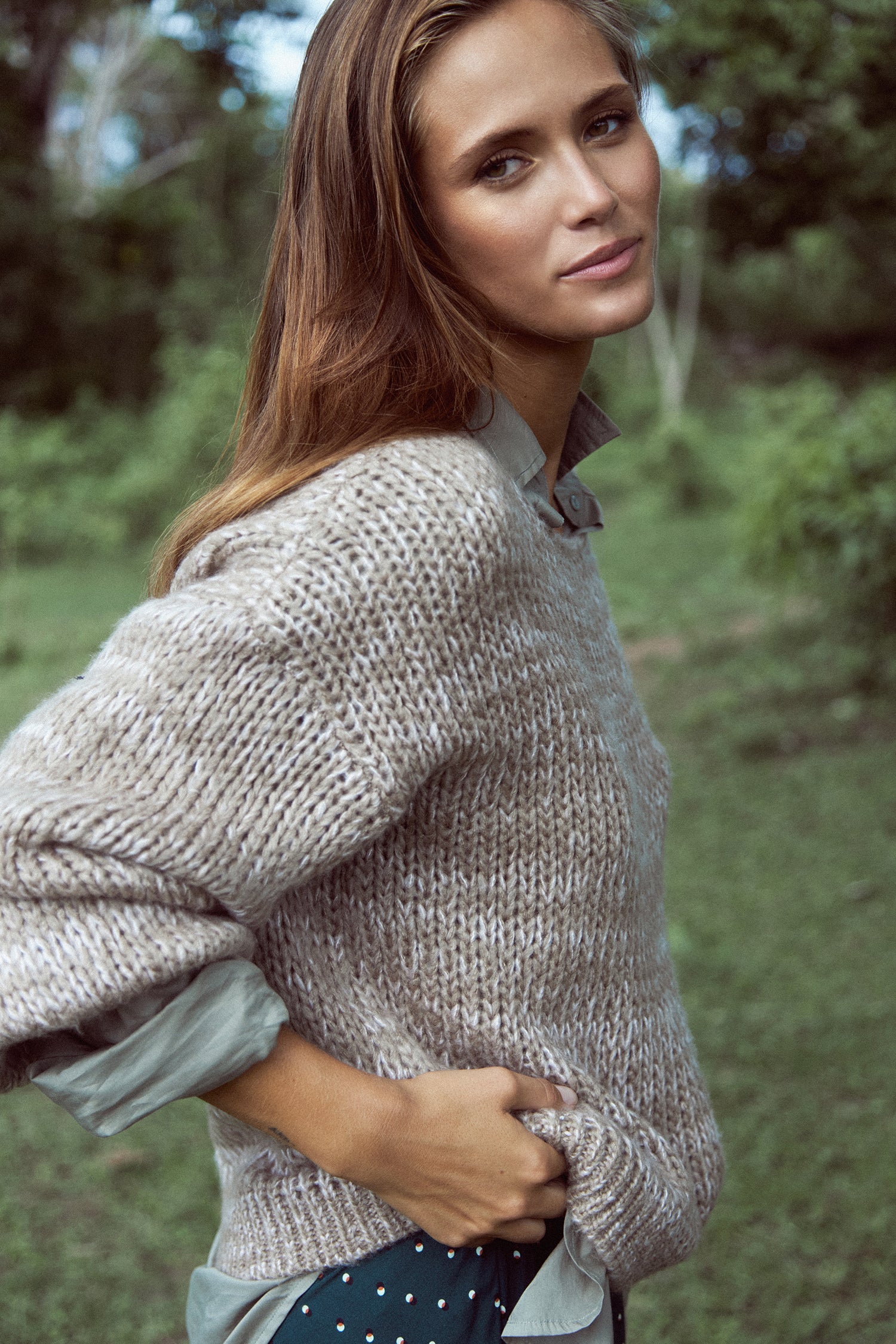 Ocean Knit Jumper Mocca Mix