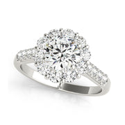 Round Halo Shape Diamond Engagement Ring( 1.52 CTW) | Wholesale Diamonds