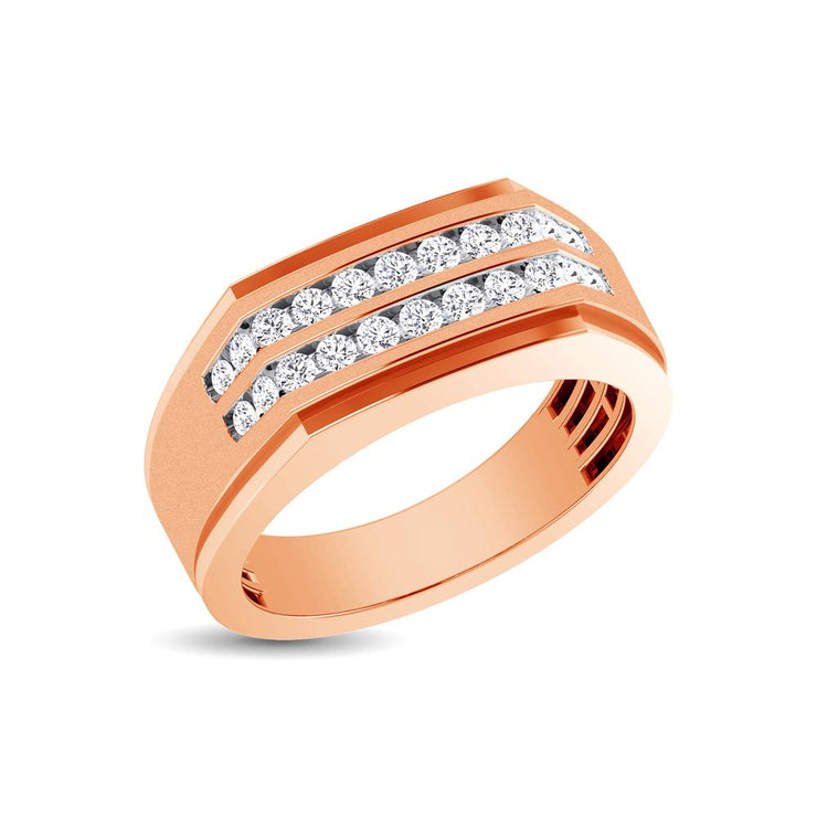 10K White Gold 1/2 Ct.Tw. Diamond Men's Ring | Wholesale Diamonds