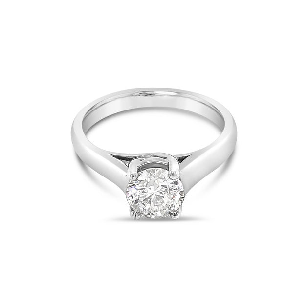 Thick shank Solitaire Diamond Engagement Ring | Wholesale Diamonds