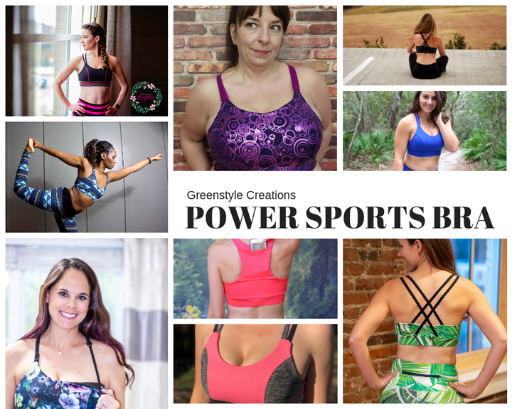 New Pattern Release Power Sports Bra Greenstyle Creations