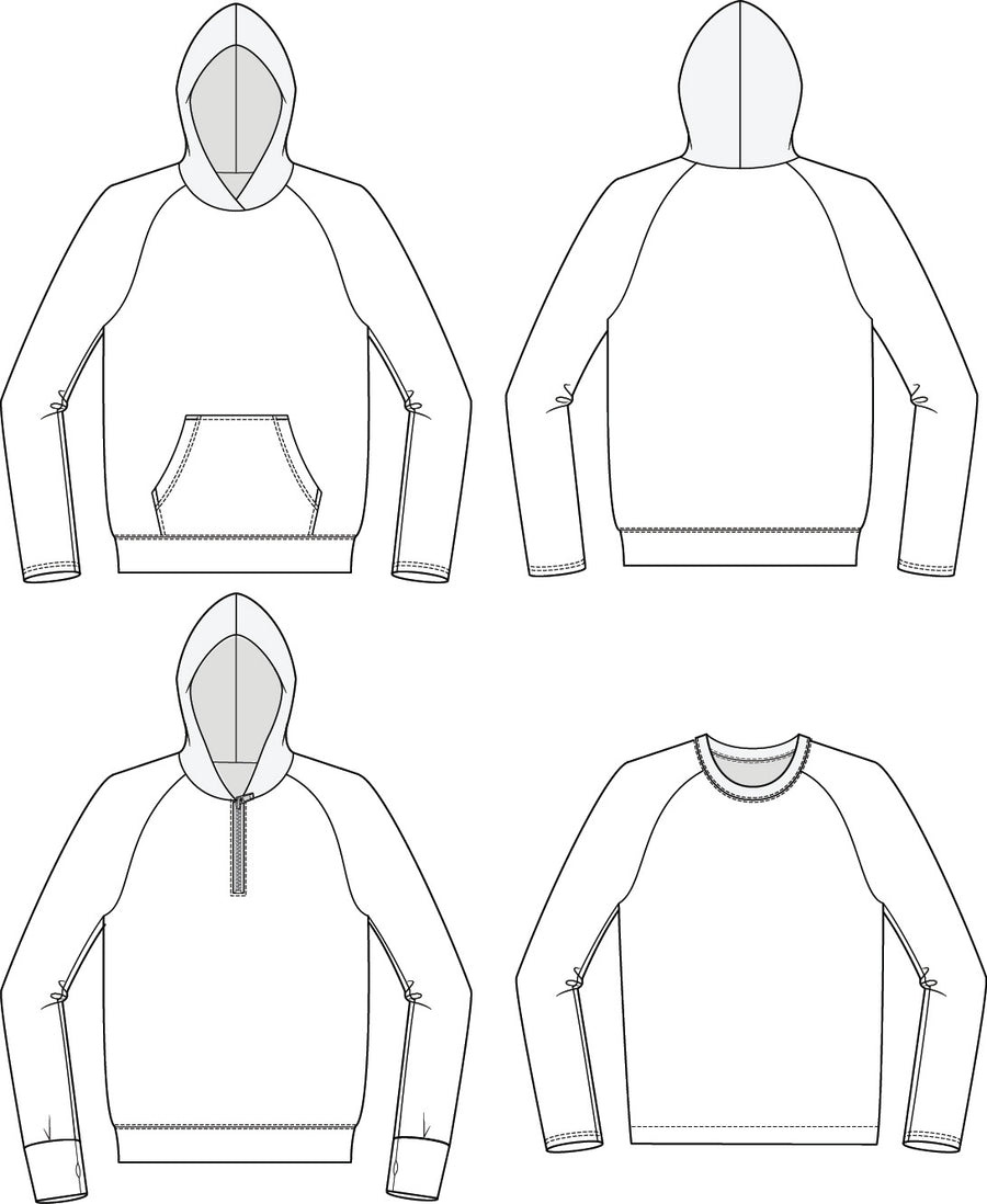 Men's Hudson Pullover PDF Sewing Pattern – Greenstyle Creations