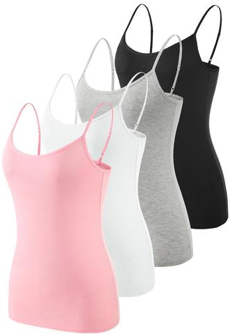 gvdentm Bras,Women's Stretch Cotton Cami With Built-In Shelf Bra, Women's  Cotton Tank, Women's Stretch Cotton Camisole 