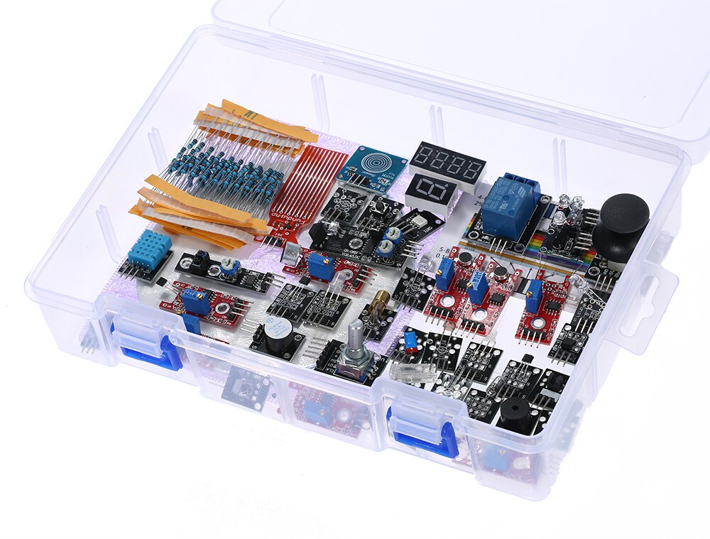 Комплект модулей купить. Набор ардуино 37 в 1. Набор датчиков ардуино. Arduino Kit 37in1 разных модулей. Набор ардуино Starter Kid.