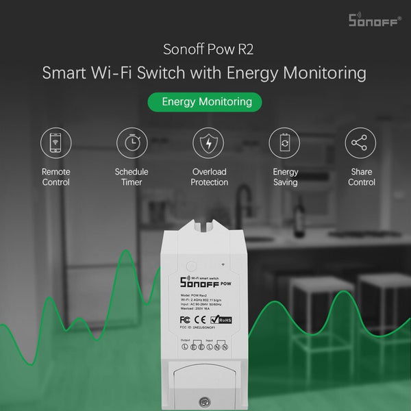 SONOFF POW R2 15A 3500W Wifi Switch Controller Real Time Power