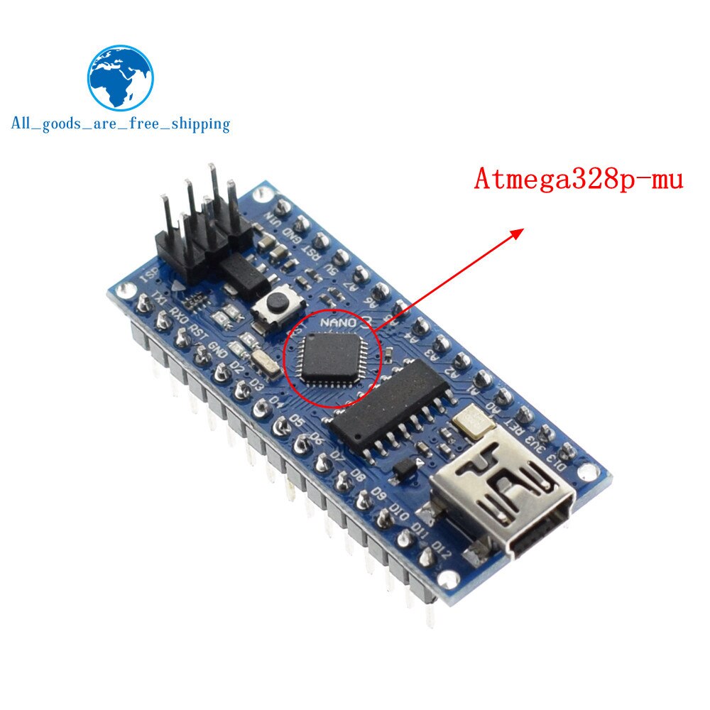 Tzt 1pcs Mini Usb With The Bootloader Nano 30 Controller Compatible For Arduino Ch340 Usb 7424