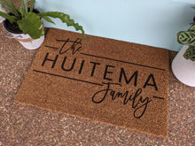 Load image into Gallery viewer, The family name Personalised Door mat - Personalised Doormat Australia