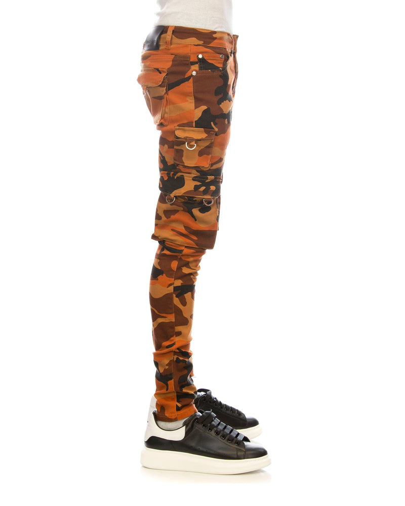 Trinity Kays Kulture Serengeti Cargo Pants in Orange Camo