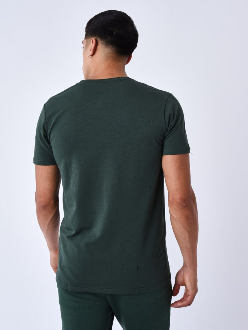 Project X Paris - Tee-shirt basic vert broderie logo - Stayin