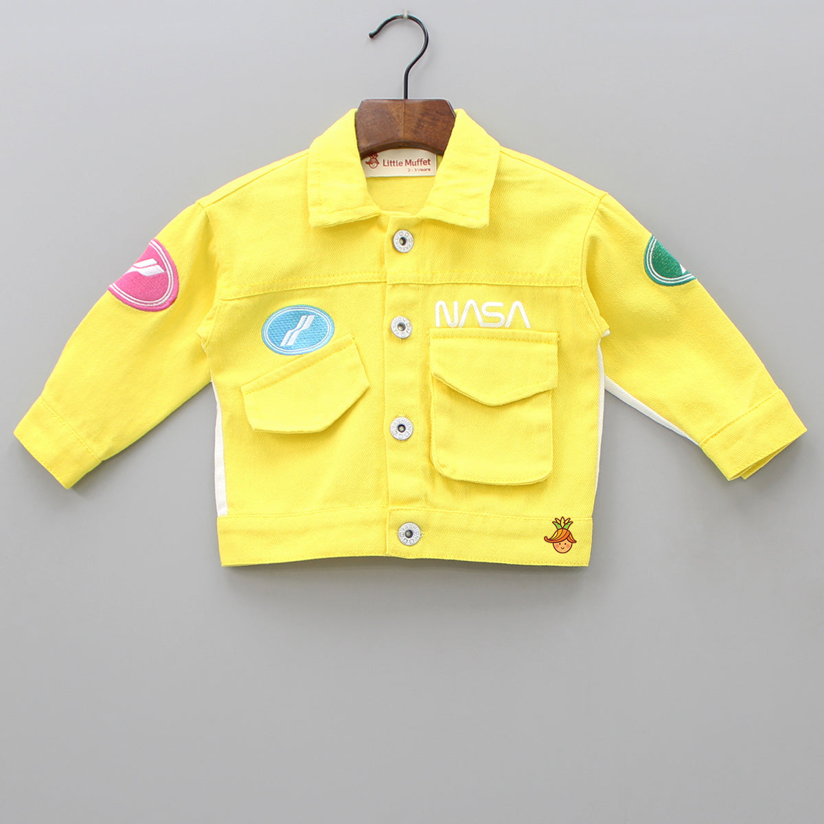 yellow short sleeve jacket