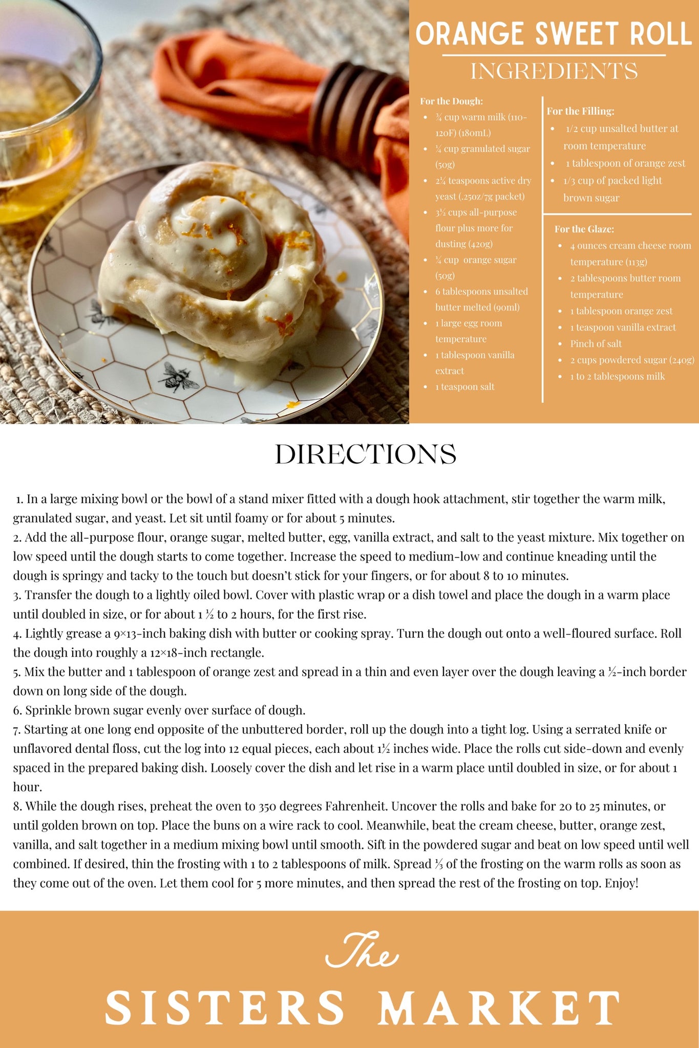 Orange Sweet Rolls Recipe