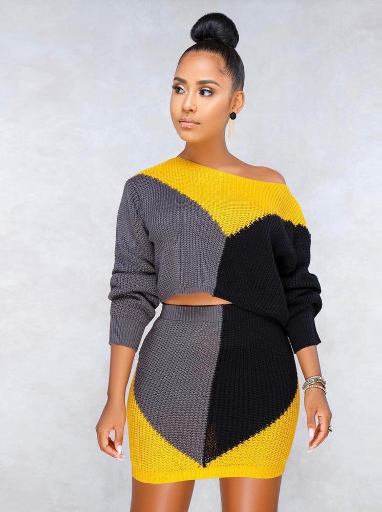 KNITTED SKIRT SET Fashion Trendyz