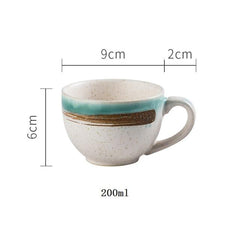 Dimensions de la tasse à thé style Japonais retro en Céramique de la collection CHA