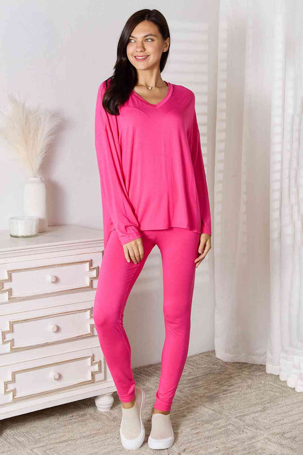 Womens T-Shirt and Leggings Fashion Set Comfortable Loungewear