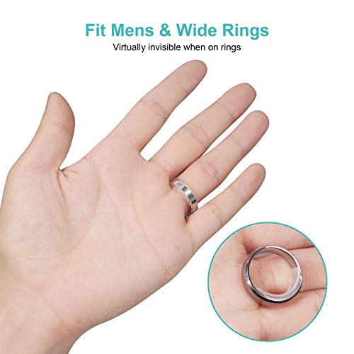Mudder Stainless Steel Ring Gauges Finger Sizer Measuring Ring Tool, Size  1-13 with Half Size, 27 Pcs